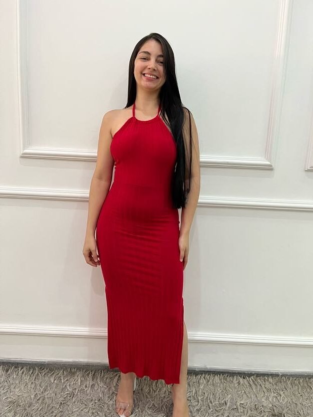 Vestido Canelado