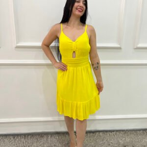 Vestido curto laço