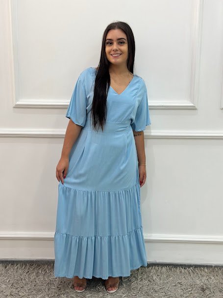 Vestido com manga