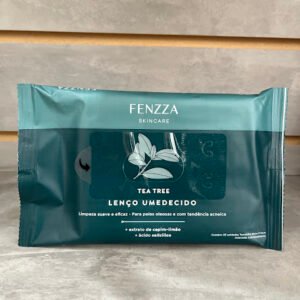 Lenço Umedecido De Limpeza Facial Tea Tree Capim Limão Fenzza