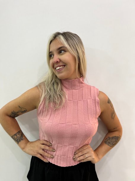 Blusa regata tijolinho modal