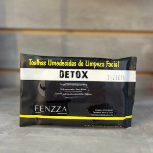 Lenço umedecido de limpeza facial detox fenzza