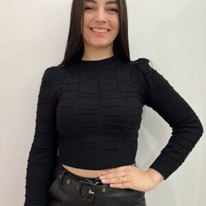 Cropped Manga Longa em Modal