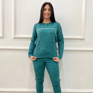 Conjunto Blusa Manga Longa e Calça Skinny em Anarruga